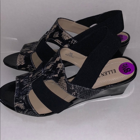NWT Ellen Tracy Idol Snakeskin Sandals, Size 8.5 - Picture 3 of 6